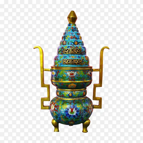景德蓝釉瓷器艺术品