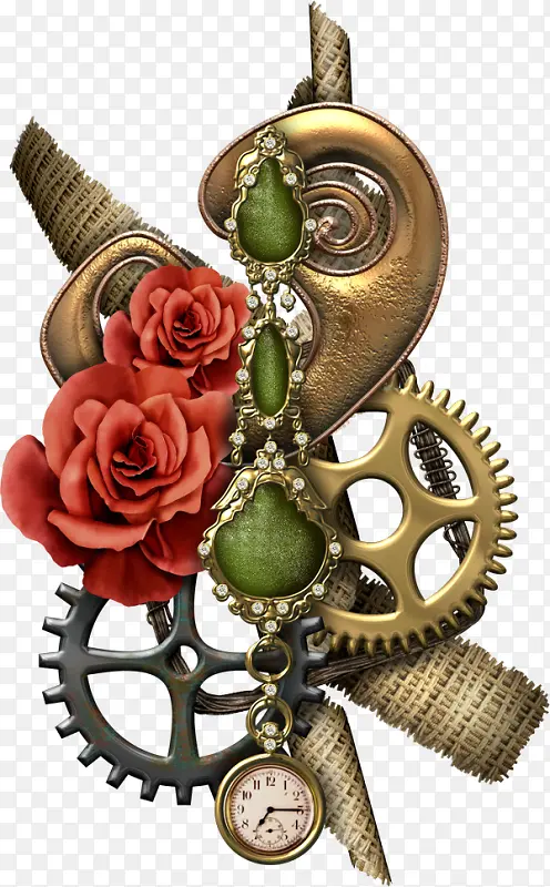 创意艺术品铜器玫瑰花