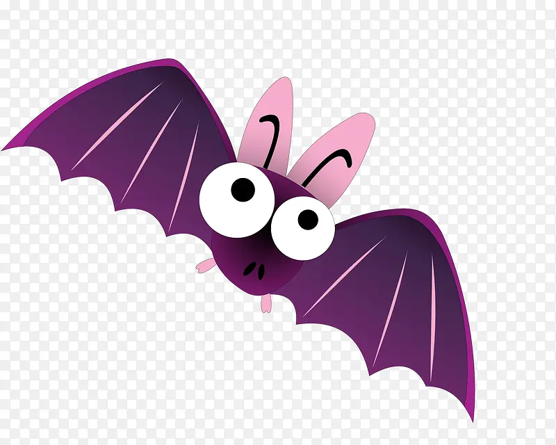 矢量紫色蝙蝠