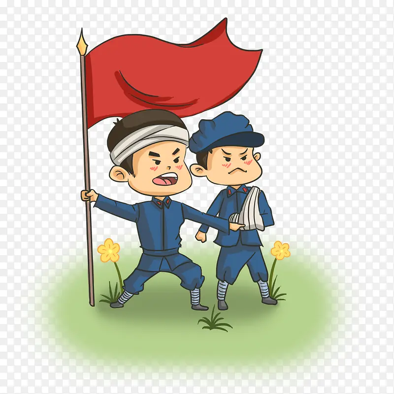 抗日战士元素