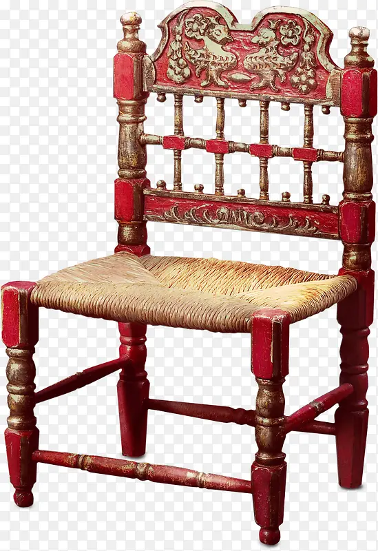 红色欧式座椅