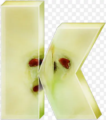 苹果字母k