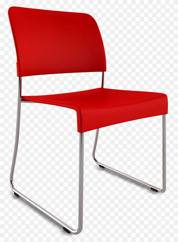 红色办公椅素材