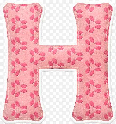 粉红字母h