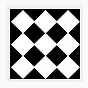 黑白菱格个性设计