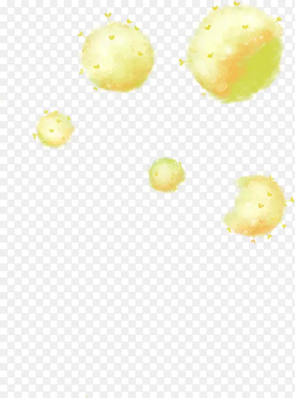 黄色梦幻抽象装饰