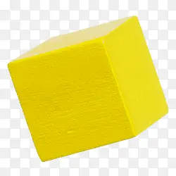黄色立方体素材