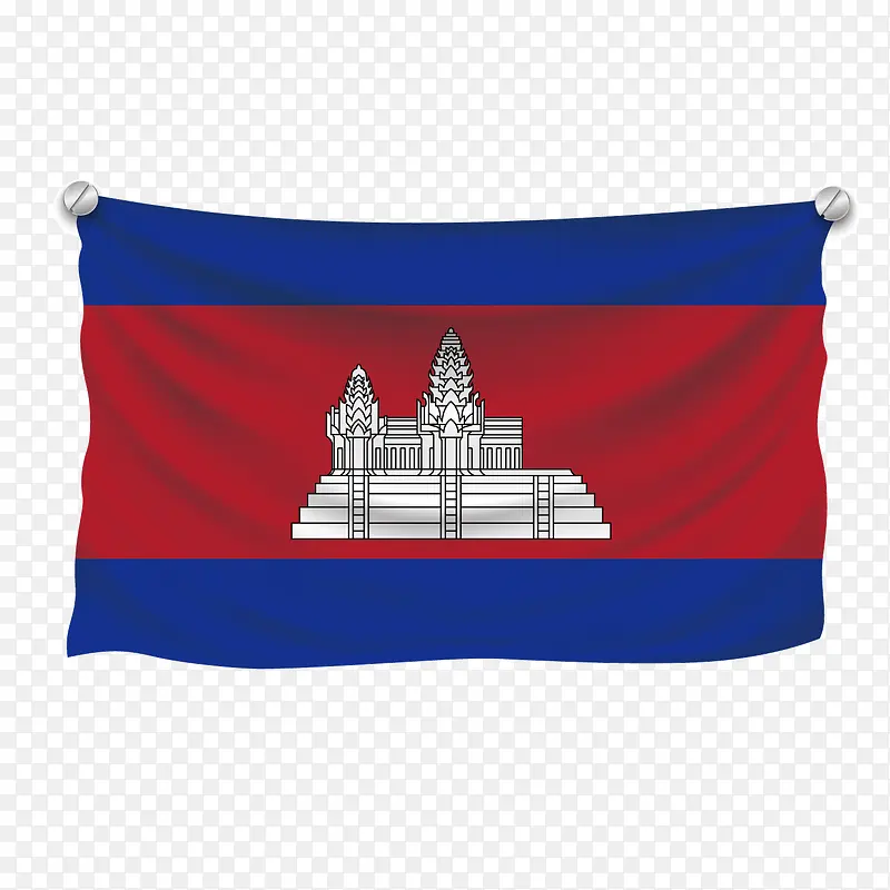 矢量旗标国家柬埔寨