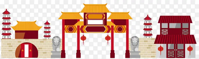 中国风建筑PNG图片素材下载_图片编号qrvdjxvw-免抠素材网