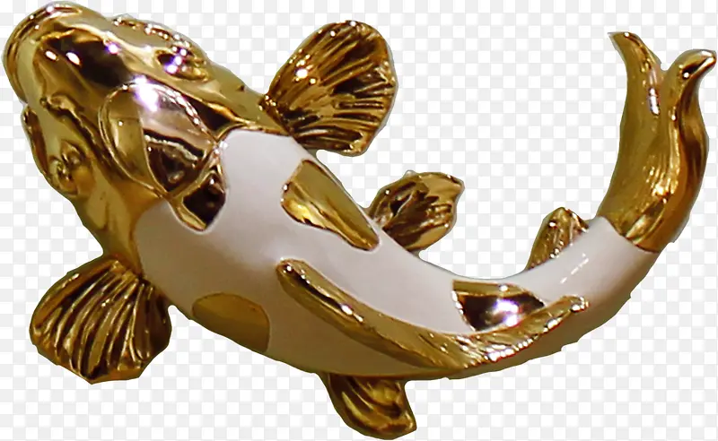 创意金色鲈鱼展板
