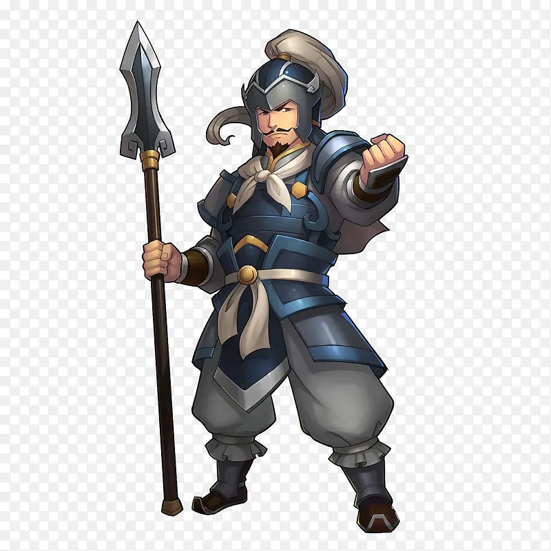 拿着长枪的士兵