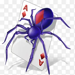 扑克蜘蛛图标设计