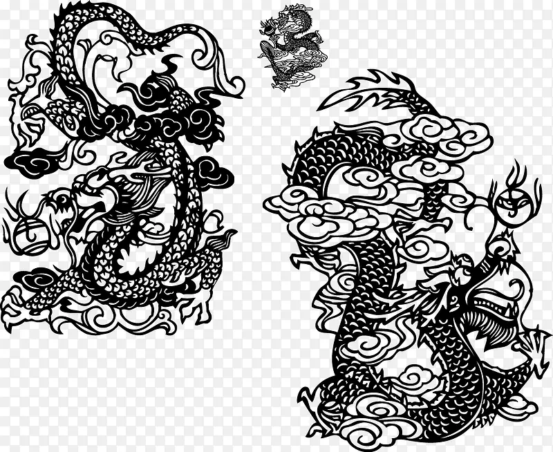 矢量龙纹