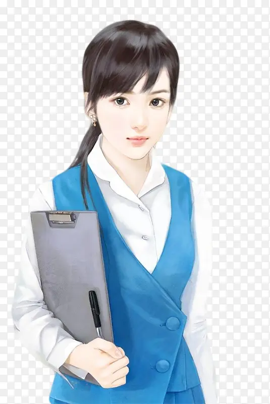 立绘现代美女
