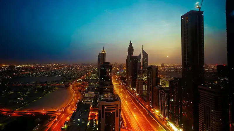 迪拜城市建筑景观