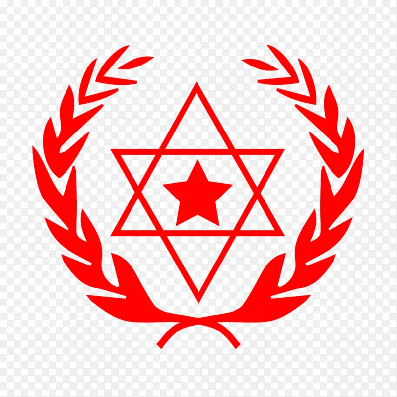 红色简单麦穗logo