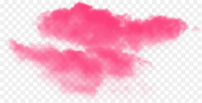 粉色艺术云朵创意