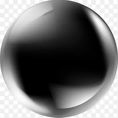 一个黑色圆状球