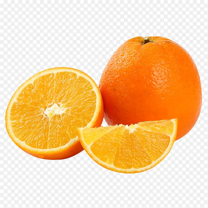 高清摄影黄橙橙的橘子