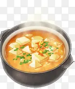 手绘豆腐汤