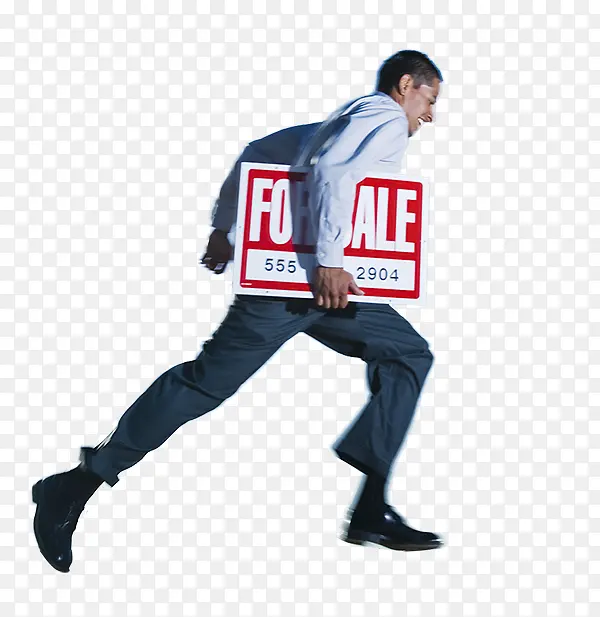 一个大步走的男人
