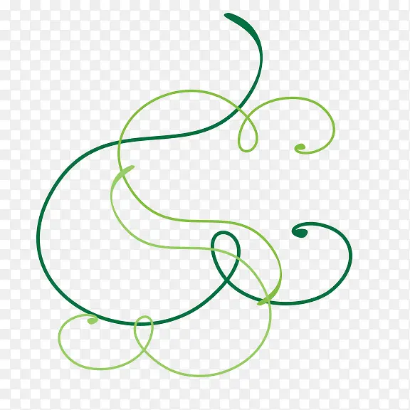 绿色线性装饰