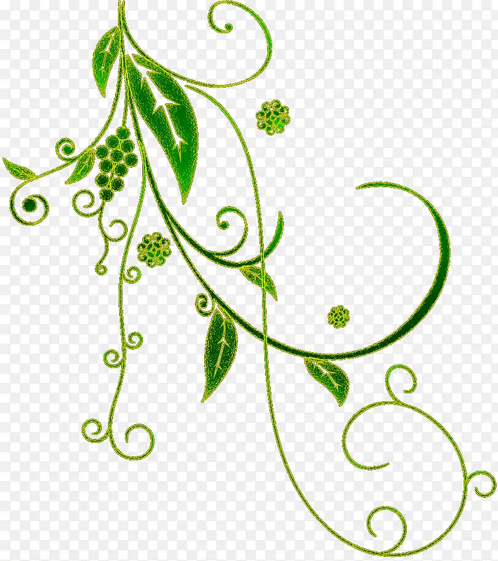 绿色美丽炫彩花纹