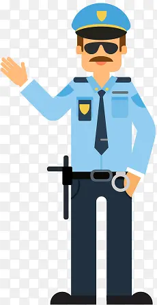 交警 卡通交警
