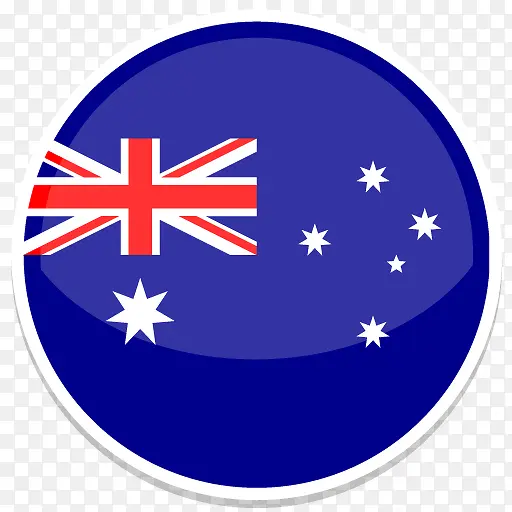 澳大利亚世界是圆Flag旁边设置