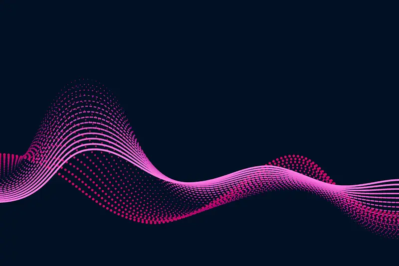 科技感彩色动态概念波浪高清矢量背景图