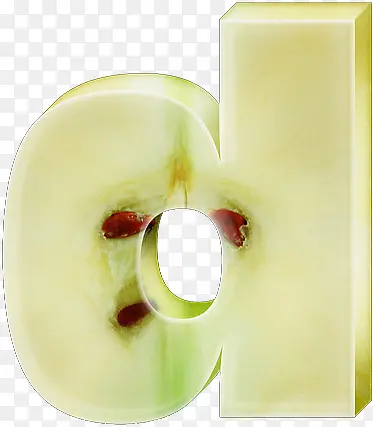 苹果字母d