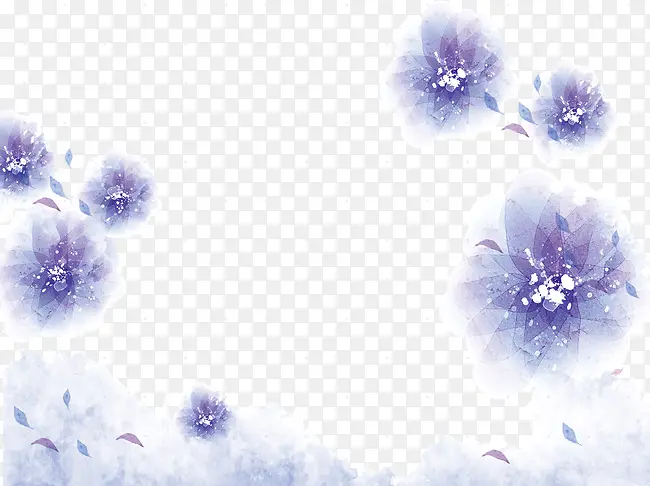 漂亮紫花背景