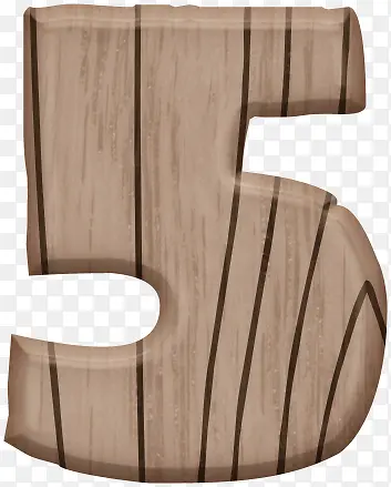 木质数字5