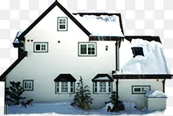 黑色高清冬季房屋