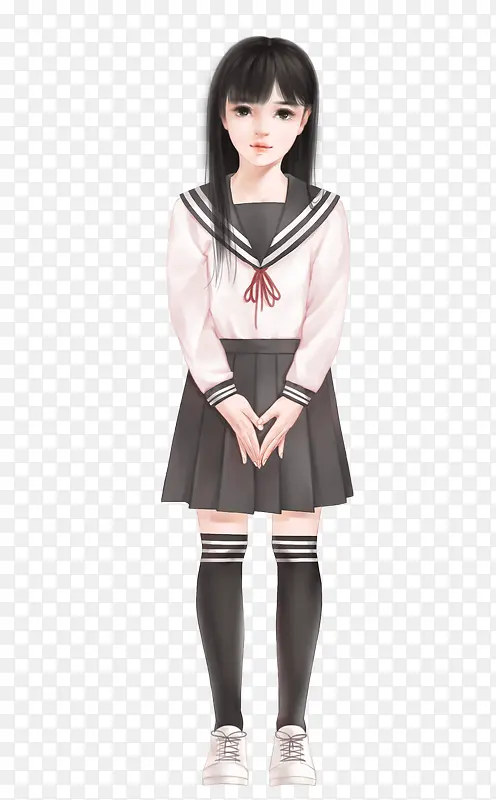 制服女孩图片
