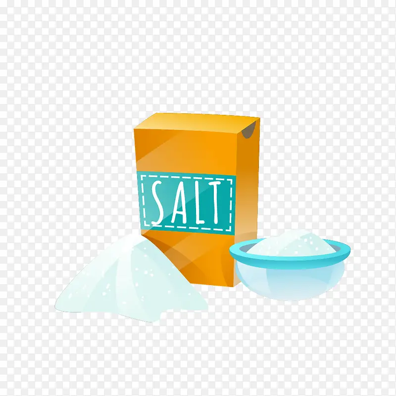 矢量食材盐