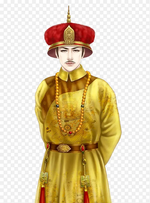 彩绘立绘皇帝正装