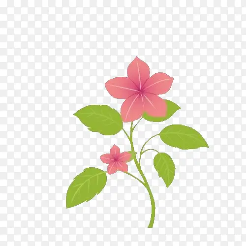 高清手绘卡通小花