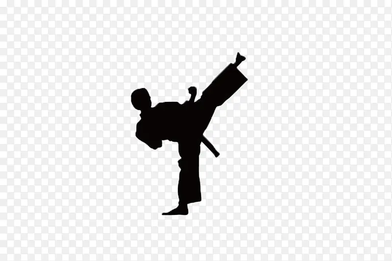 跆拳道人物剪影（1024x681）