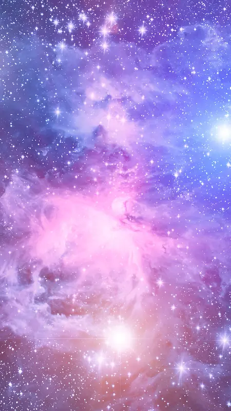 紫色梦幻星空H5背景素材