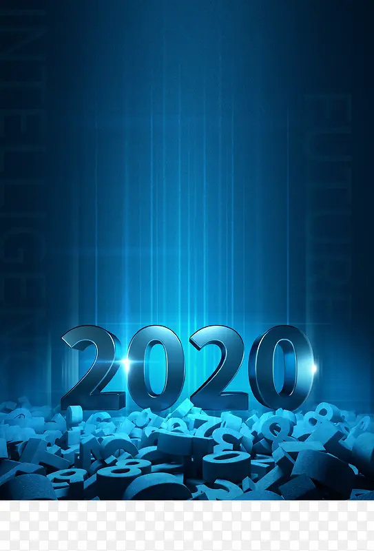 科技背景2020数字光效光网