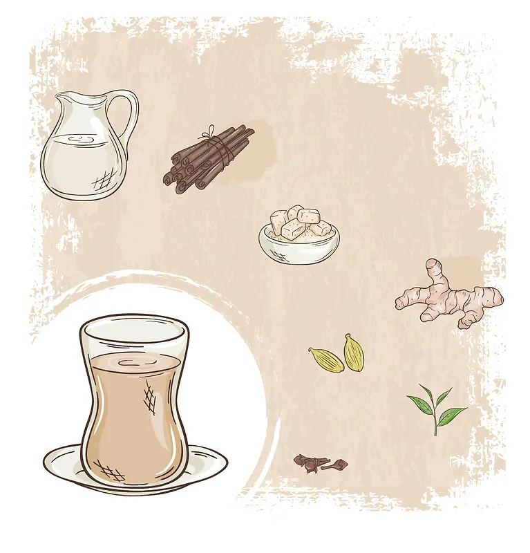 奶茶菜单海报背景