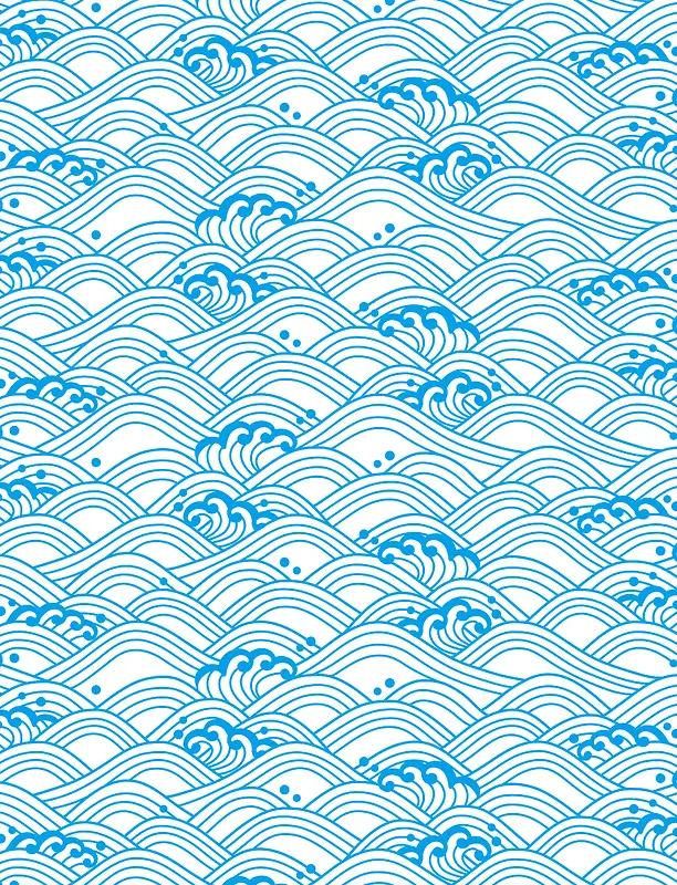 矢量古典中国风海水纹背景素材