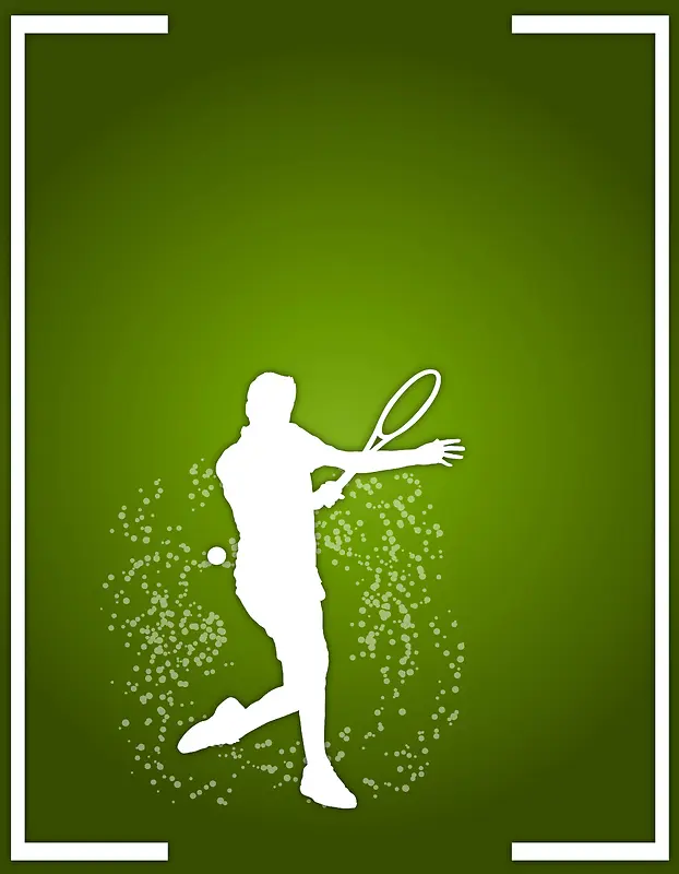 矢量运动健身网球背景素材