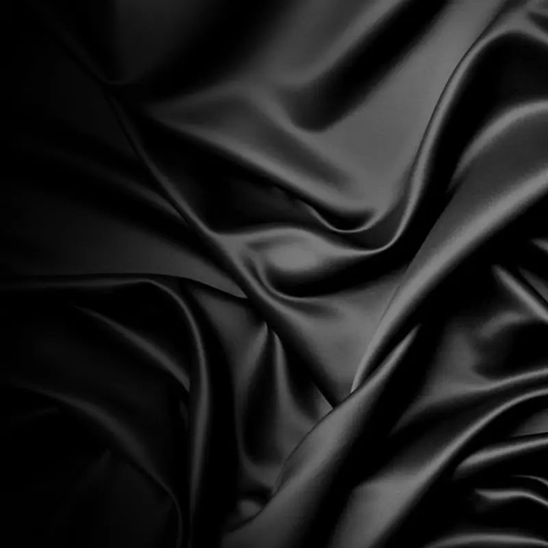 高端质感黑色丝绸布男装主图背景素材