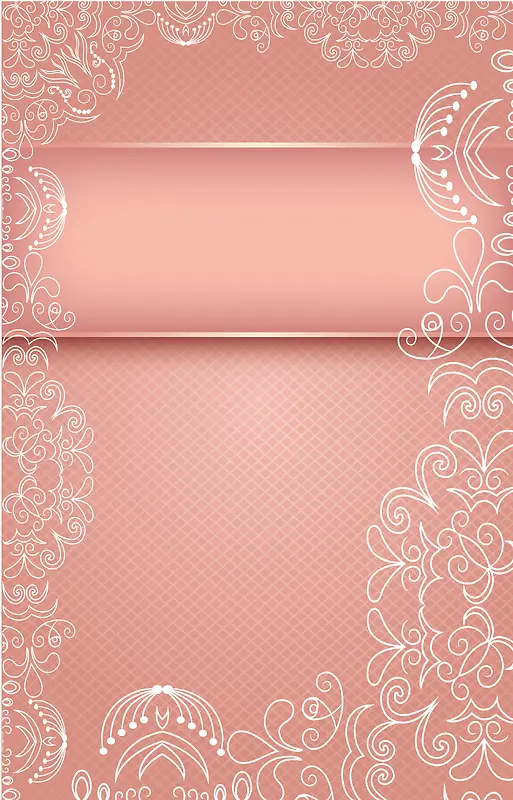 浅粉色花纹背景素材