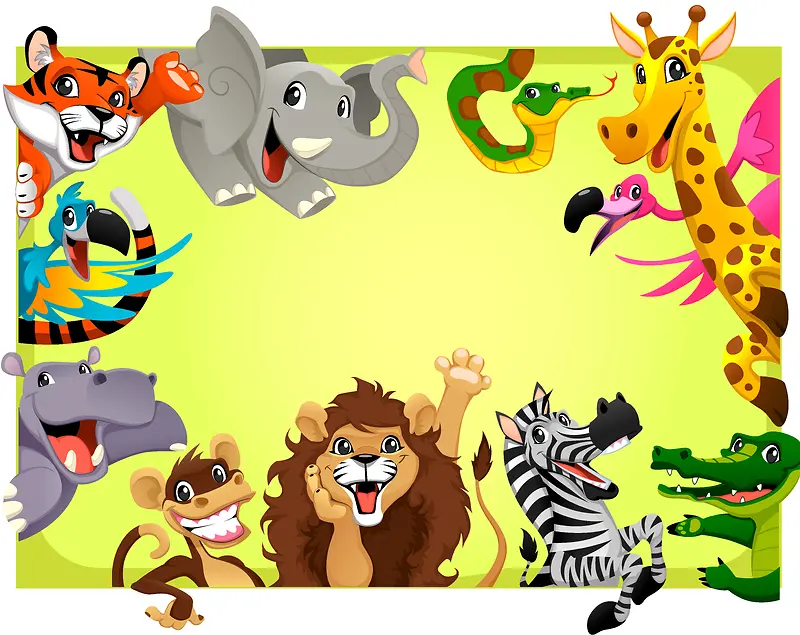 儿童动物玩具可爱反斗海报背景素材