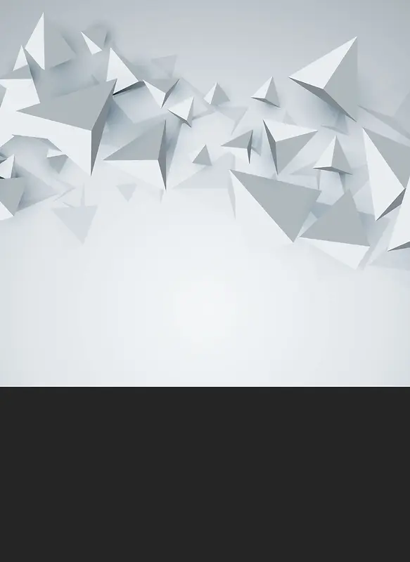 灰色三角形几何现代感封面设计背景