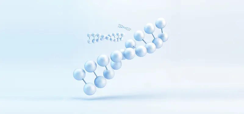 分子基因科技银色海报背景
