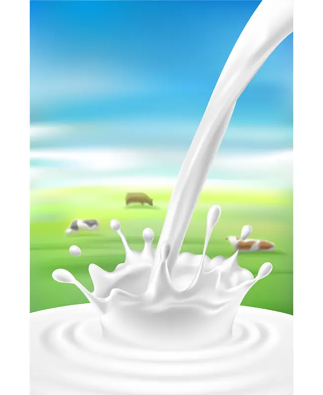 简约牛奶背景广告背景